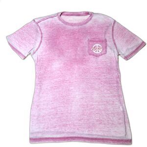 Southern Shirt Co. Men's Burnout T Shirt Fuchsia Peace Sign Graphic Sz. M Comfy